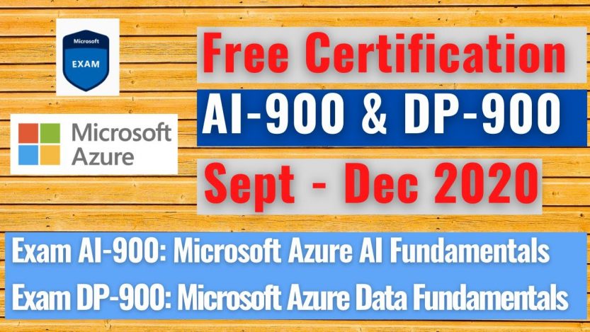 Azure free exam voucher AI-900 & DP-900 (2020) | TechiWIZ