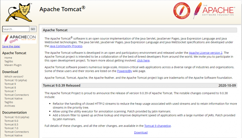 what is web server Apache Tomcat