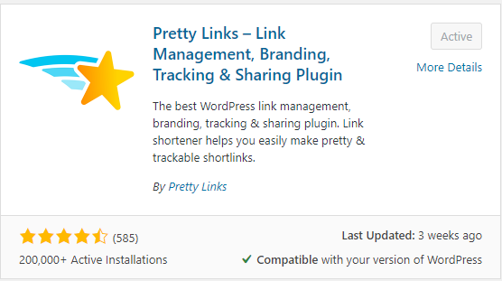 Pretty Links – Link Management, Branding, Tracking & Sharing Plugin