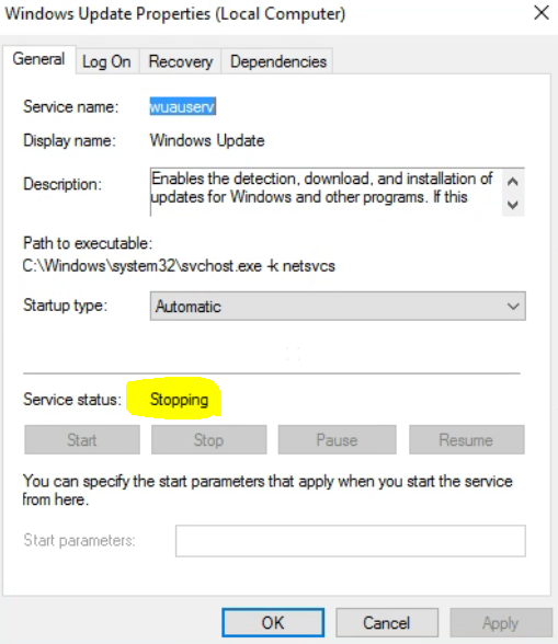 Fix Stuck Stopping Services Without Reboot